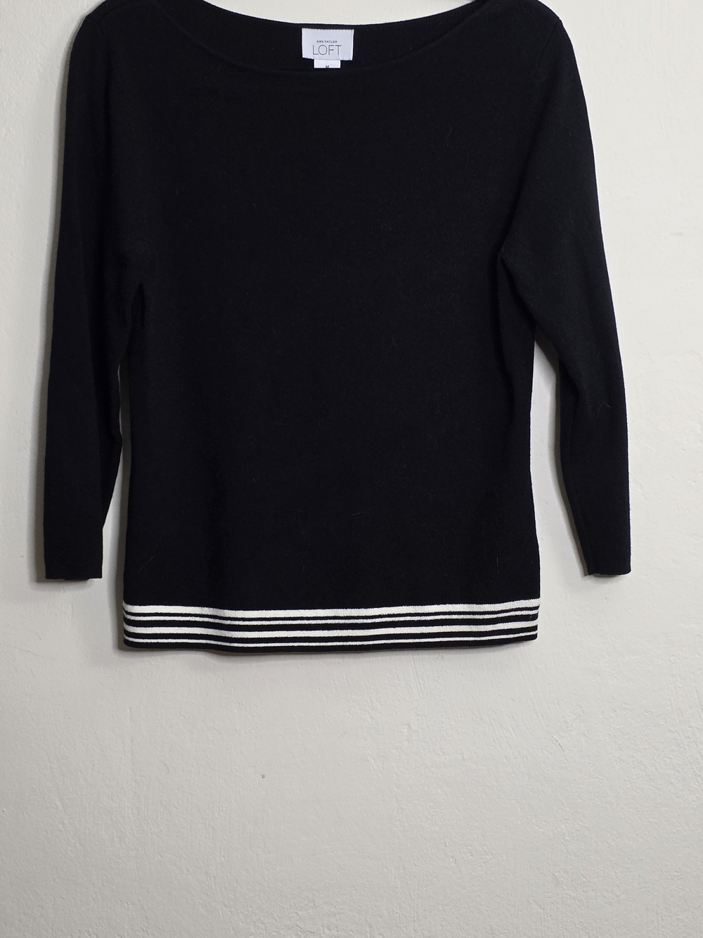 Ann Taylor LOFT Black Knit Women's Sweater